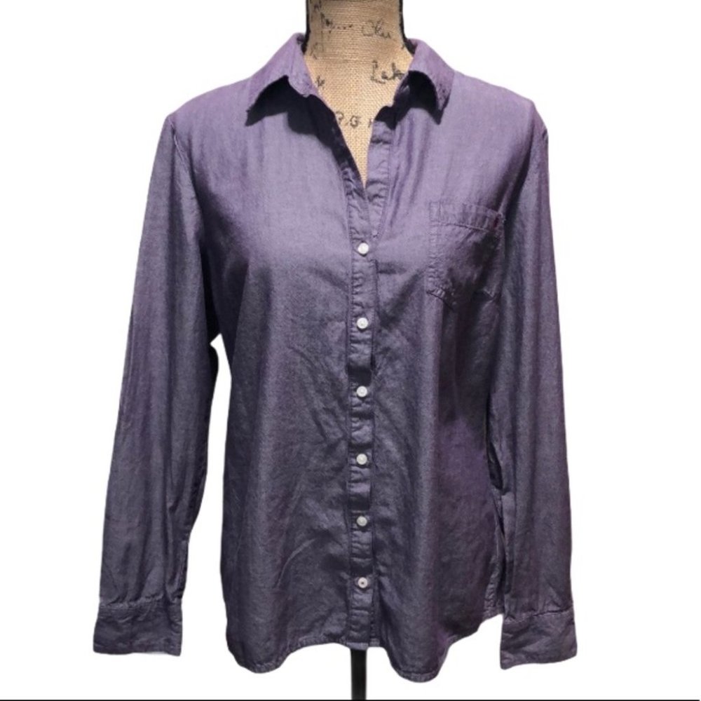 {Tommy Hilfiger} Purple Button Down Shirt